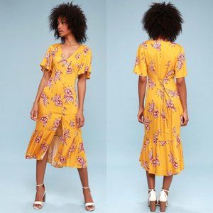 Somedays Lovin NWOT Midi floral dress- Small